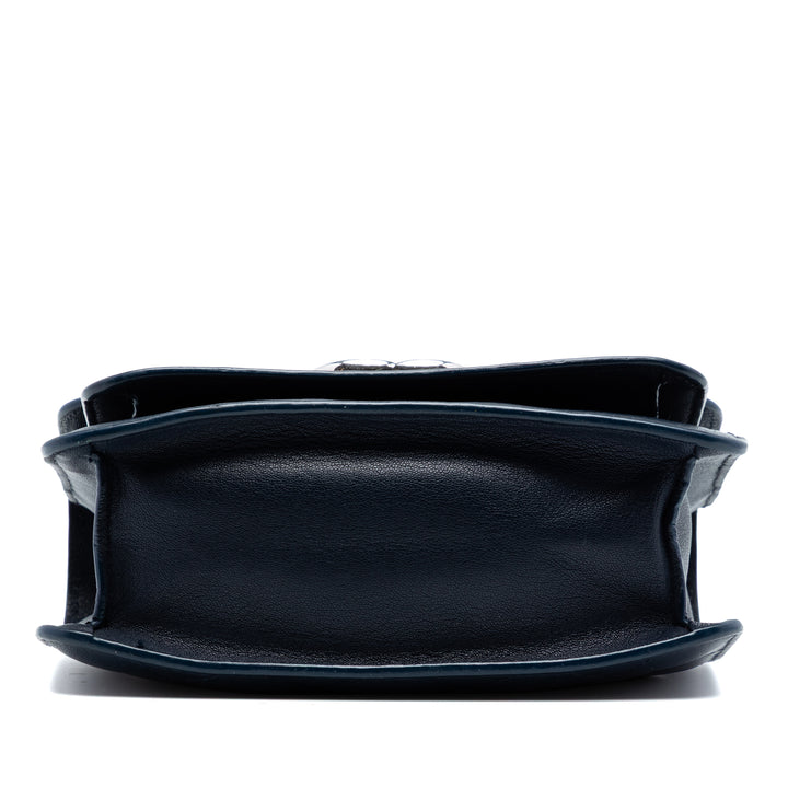 Chanel Matelassé CC Boîte à rabat Petit Cuir de chèvre