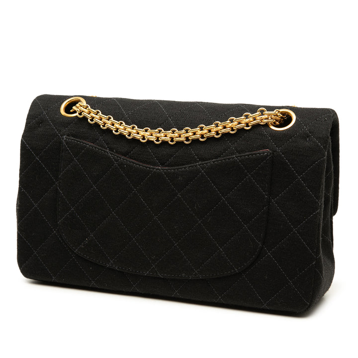 Classic Jersey Double rabat Petit Noir