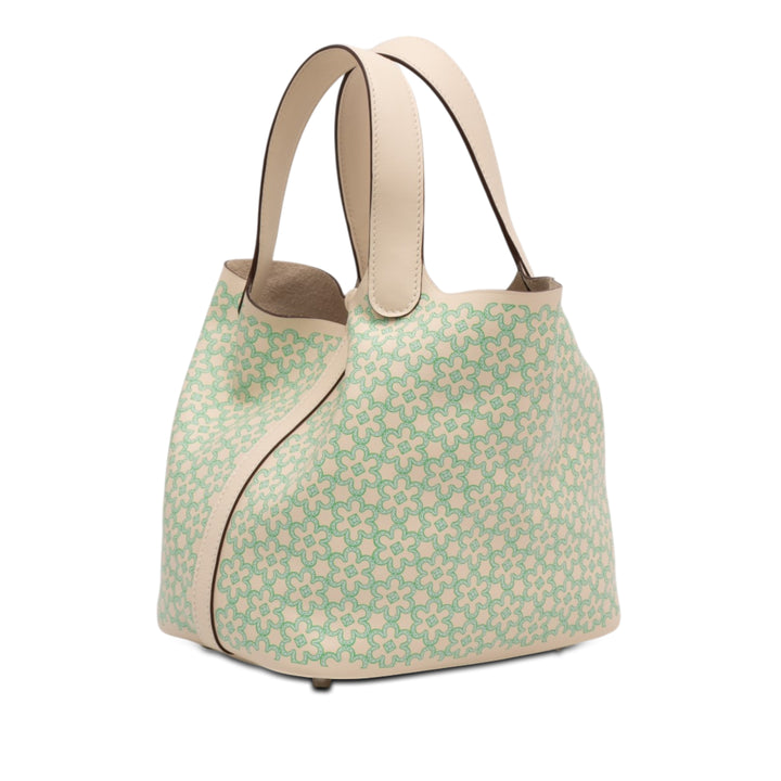 Hermès Lucky Daisy Picotin Lock 18 Cuir Swift