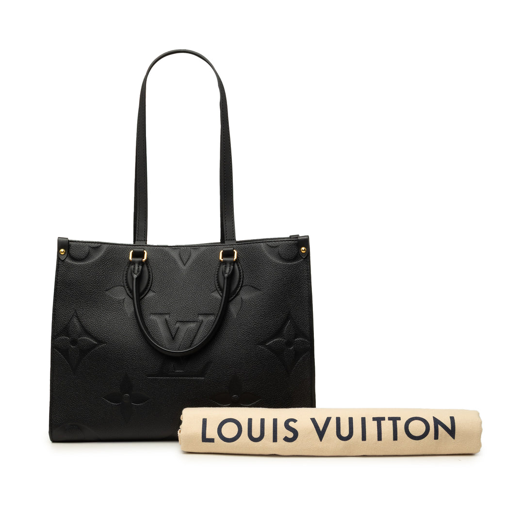 Louis Vuitton Onthego MM Monogram Empreinte Noir – vue 7 – GABY PARIS