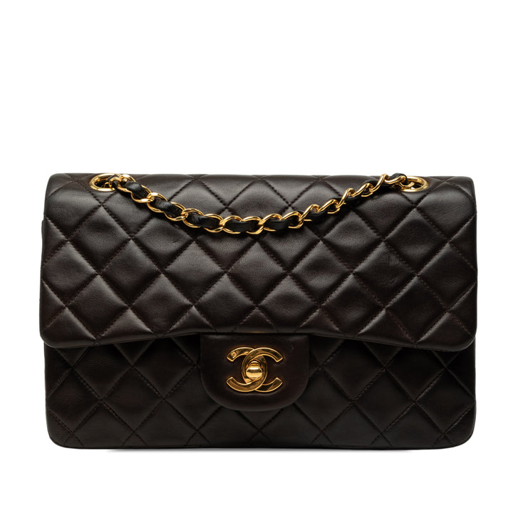 Chanel Sac porté épaule Classic Double rabat Petit Cuir d'agneau Noir – vue principale – GABY PARIS