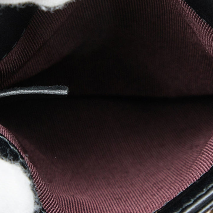 Tech Me Out Pochette avec chaîne Cuir d'agneau Noir