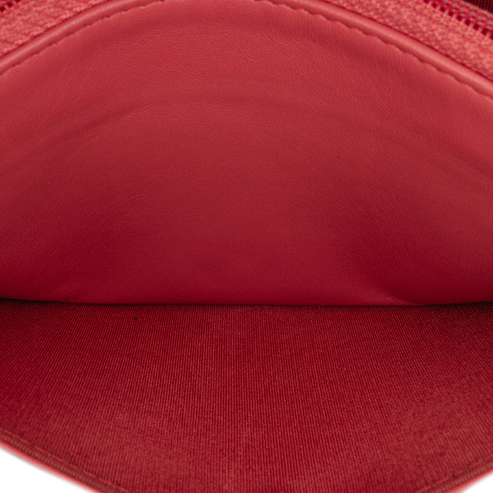 Quilted Lambskin Double Stitch Tassel Wallet On Chain Pink - Gaby Paris