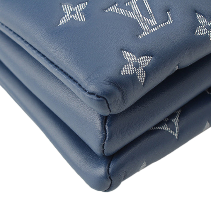 embossé Coussin PM Monogram Bleu