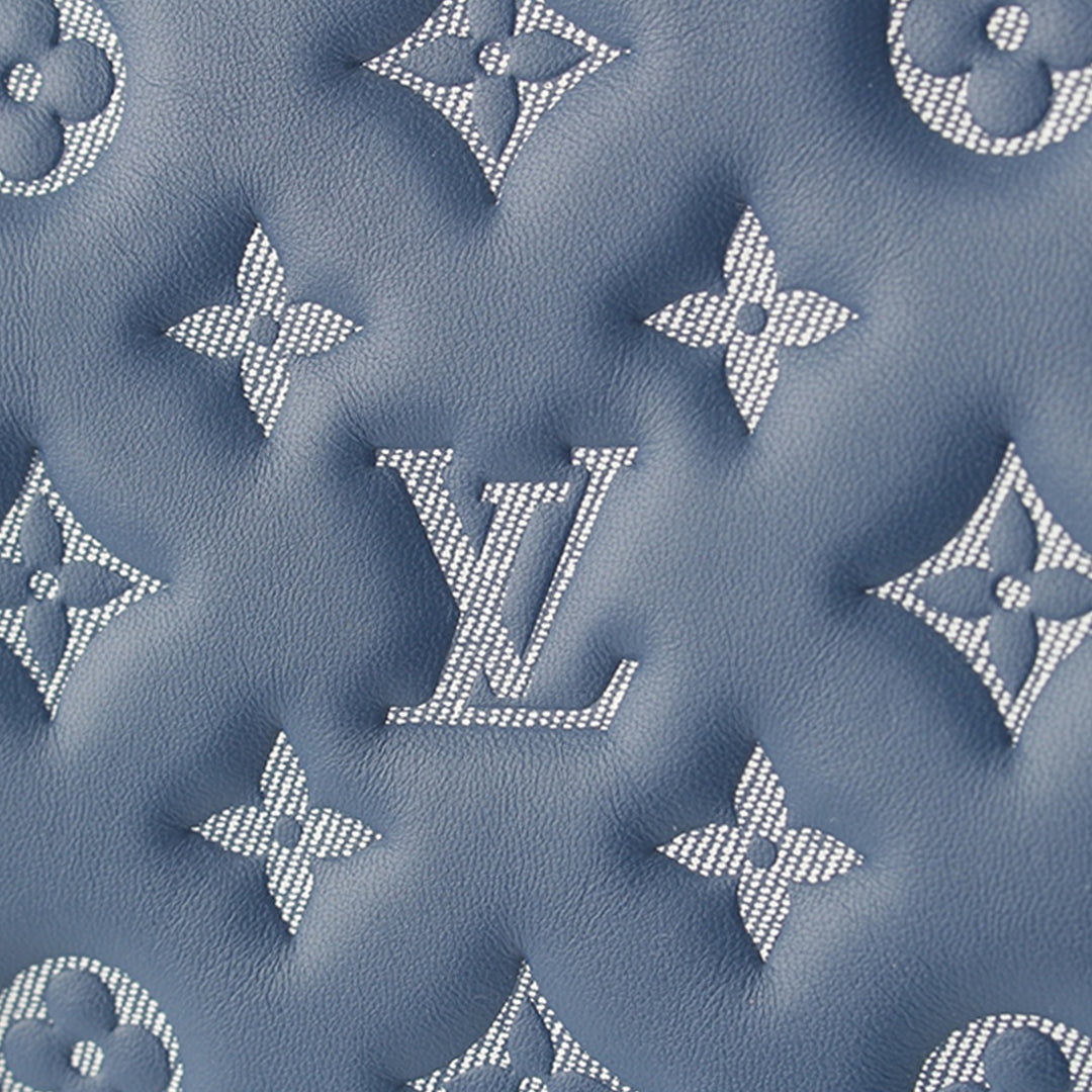 embossé Coussin PM Monogram Bleu