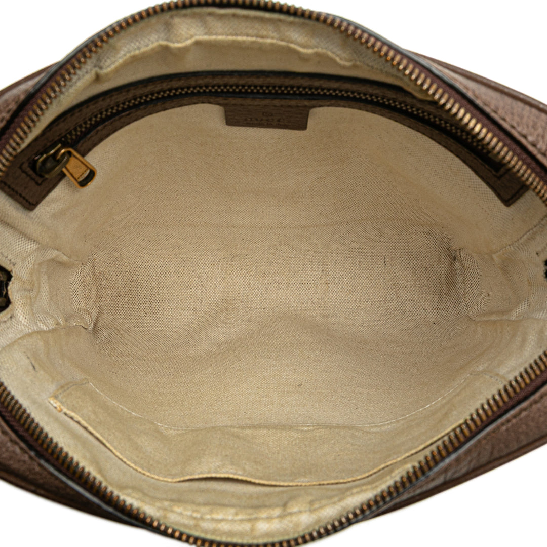 Small GG Supreme Web Ophidia Messenger Bag Brown - Gaby Paris