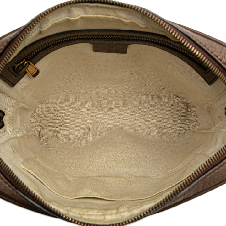 Small GG Supreme Web Ophidia Messenger Bag Brown - Gaby Paris