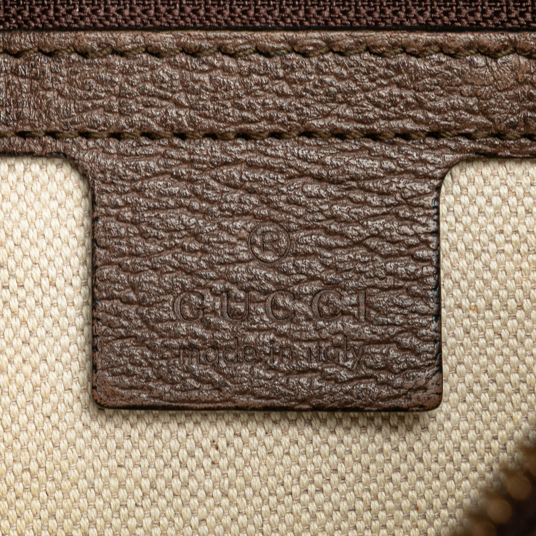 Small GG Supreme Web Ophidia Messenger Bag Brown - Gaby Paris