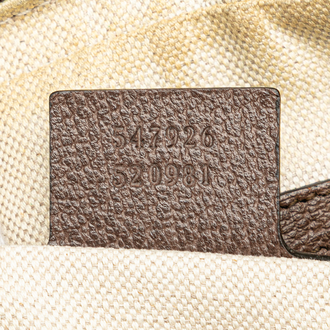 Small GG Supreme Web Ophidia Messenger Bag Brown - Gaby Paris