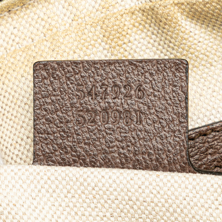 Small GG Supreme Web Ophidia Messenger Bag Brown - Gaby Paris