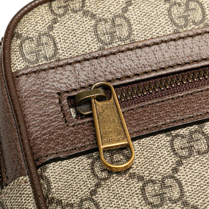 Small GG Supreme Web Ophidia Messenger Bag Brown - Gaby Paris