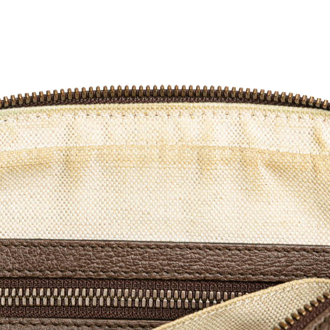 Small GG Supreme Web Ophidia Messenger Bag Brown - Gaby Paris