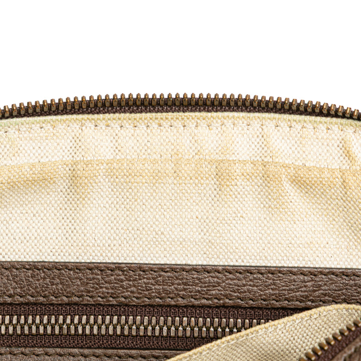 Small GG Supreme Web Ophidia Messenger Bag Brown - Gaby Paris