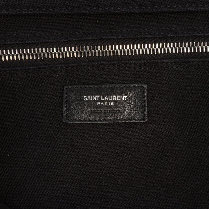 Saint Laurent Toile Rive Gauche North South Cabas
