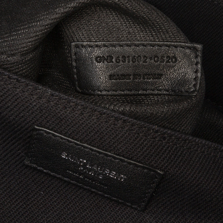 Saint Laurent Toile Rive Gauche North South Cabas