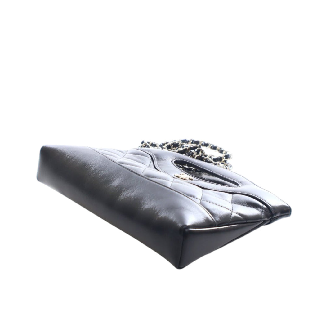 Chanel Nano brillant vieilli Cuir de veau 31 Shopping Sac – GABY PARIS Authentique