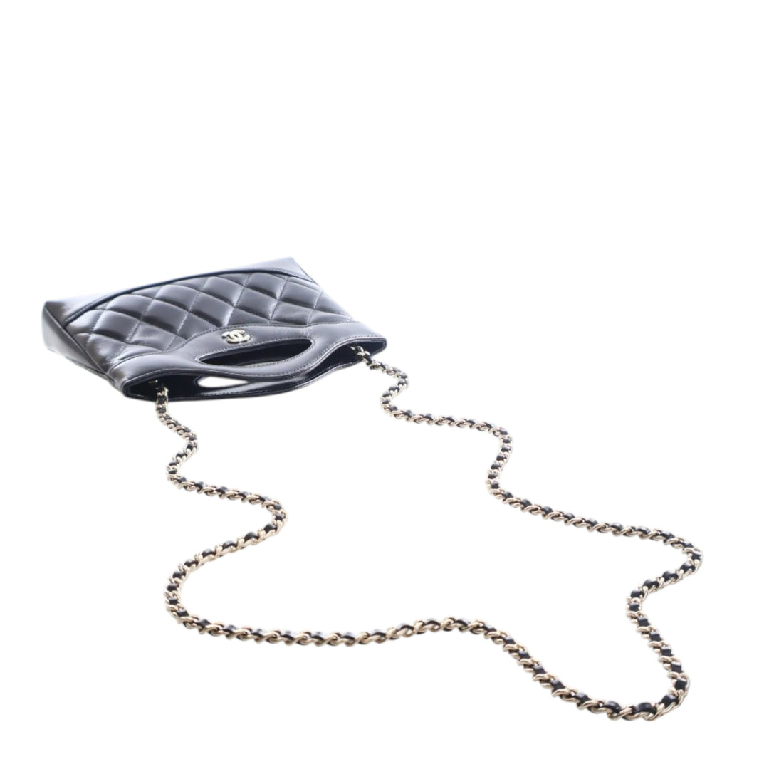 Chanel Nano brillant vieilli Cuir de veau 31 Shopping Sac – GABY PARIS Authentique