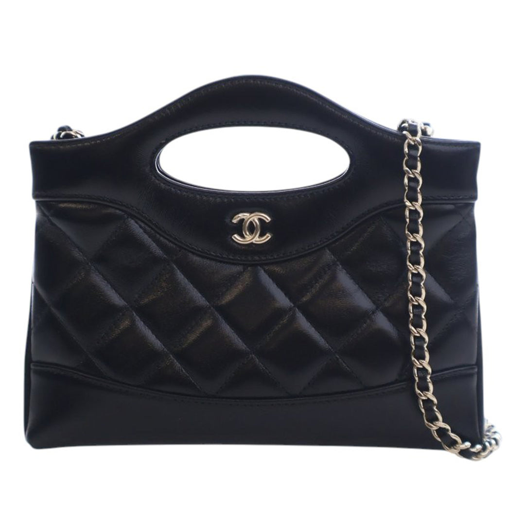Chanel Nano brillant vieilli Cuir de veau 31 Shopping Sac – GABY PARIS Authentique