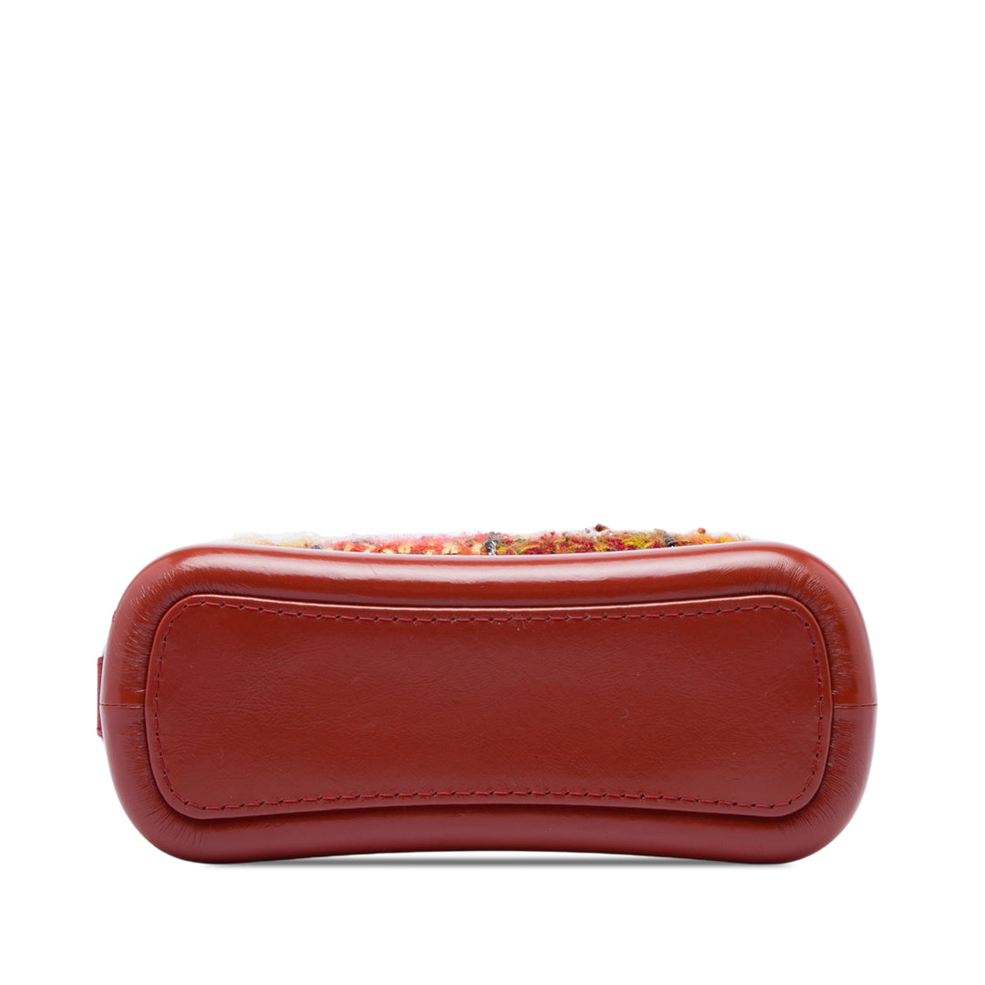Chanel Gabrielle Sac Petit Tweed Rouge – vue 3 – GABY PARIS