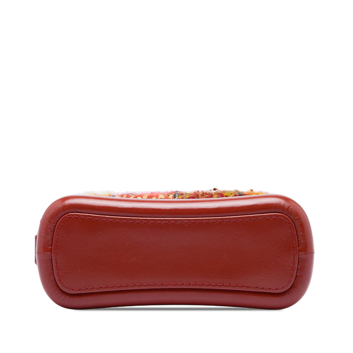 Chanel Gabrielle Sac Petit Tweed Rouge – vue 3 – GABY PARIS
