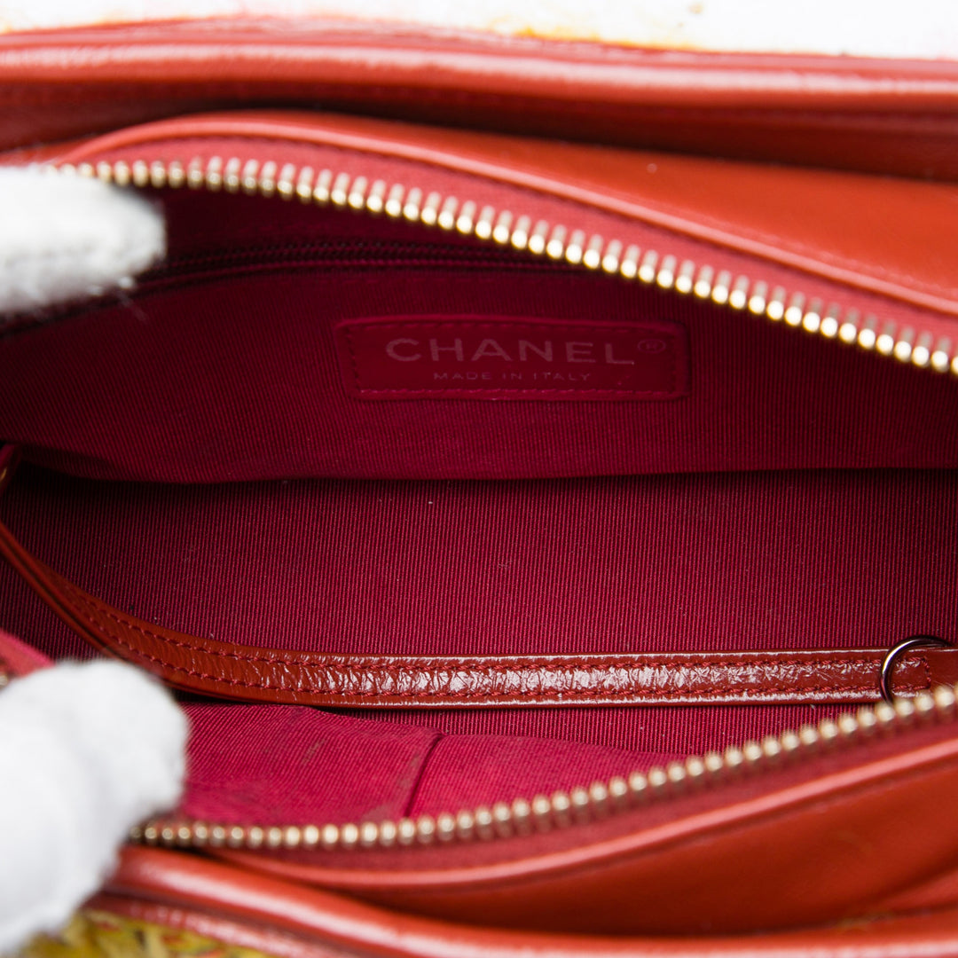 Chanel Gabrielle Sac Petit Tweed Rouge – vue 4 – GABY PARIS