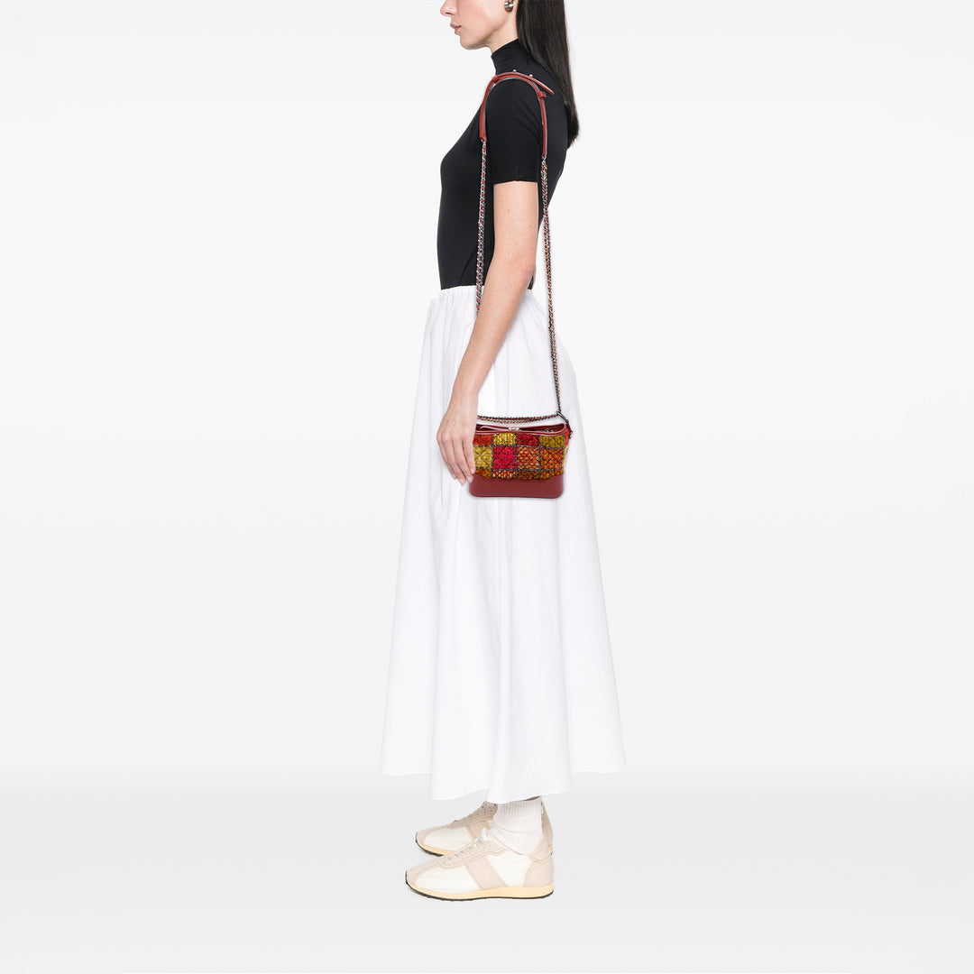 Chanel Gabrielle Sac Petit Tweed Rouge – vue 5 – GABY PARIS