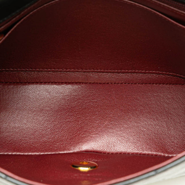 Small Lambskin Diana Flap Black - Gaby Paris