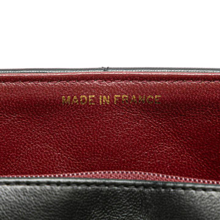 Small Lambskin Diana Flap Black - Gaby Paris