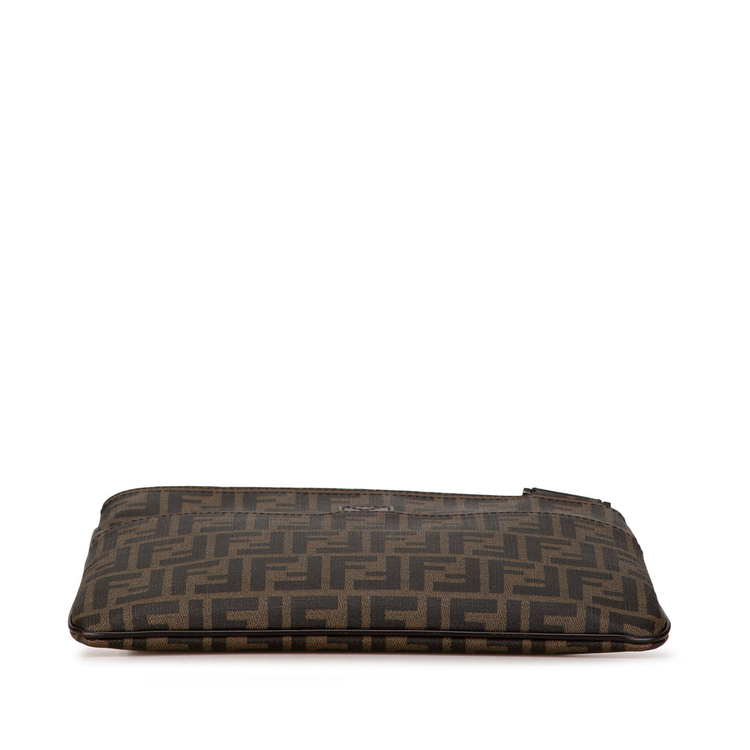 Zucca Coated Canvas Crossbody Brown - Gaby Paris