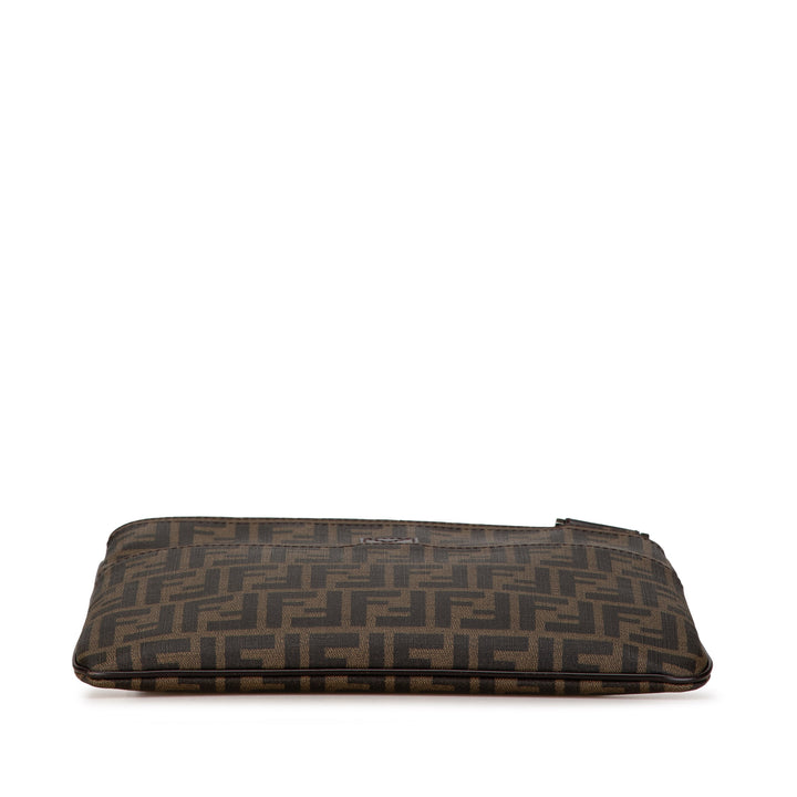 Zucca Coated Canvas Crossbody Brown - Gaby Paris