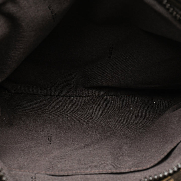 Zucca Coated Canvas Crossbody Brown - Gaby Paris