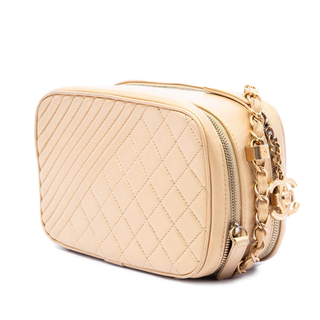 Chanel Small Matelassé Cuir d'agneau Coco Boy Sac caméra