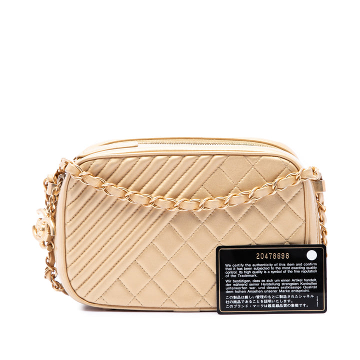 Chanel Small Matelassé Cuir d'agneau Coco Boy Sac caméra