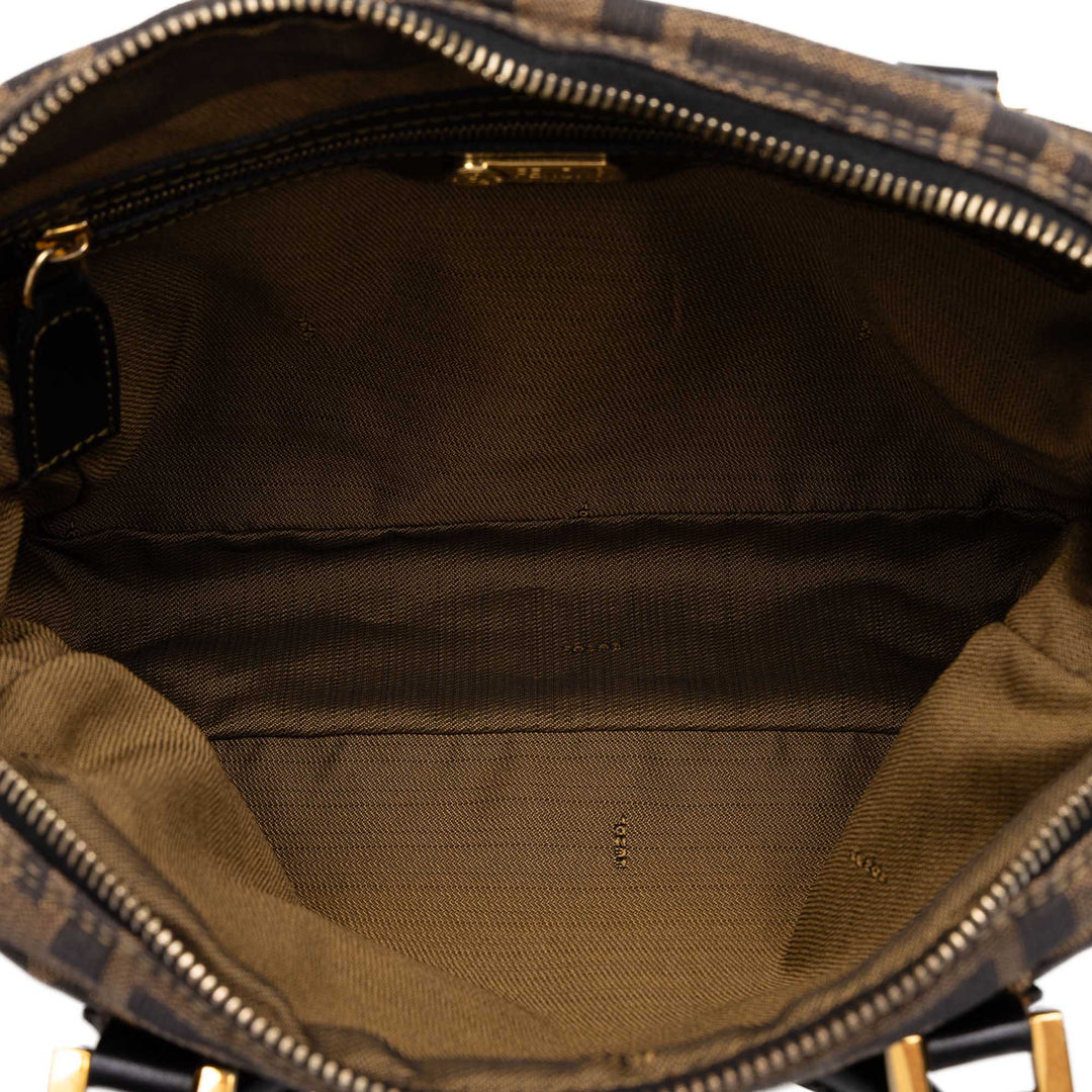 Fendi Zucca Sac Marron – vue 4 – GABY PARIS