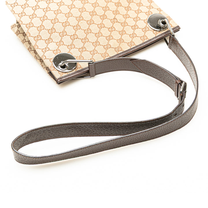 Gucci GG Toile Eclipse Sac porté croisé Marron