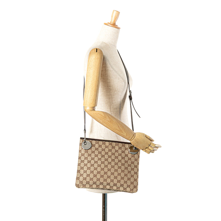 Gucci GG Toile Eclipse Sac porté croisé Marron