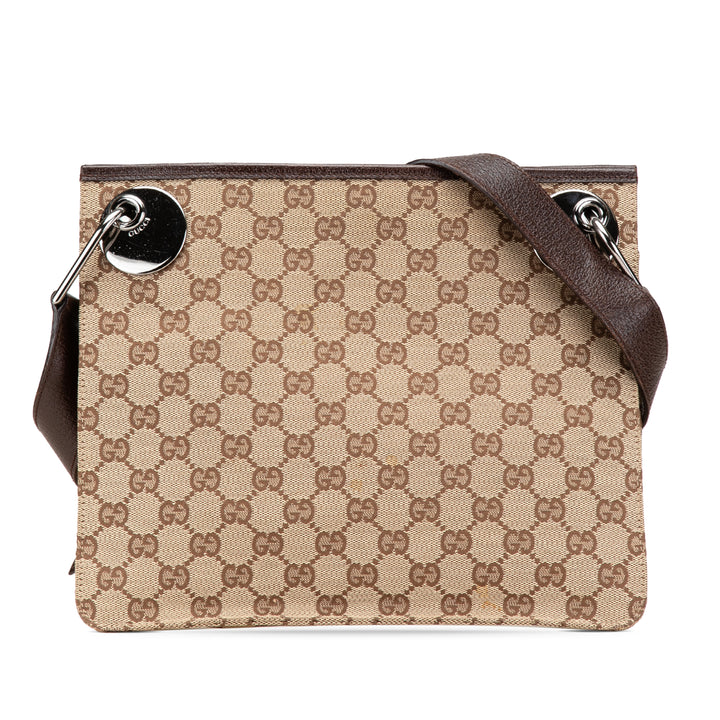 Gucci GG Toile Eclipse Sac porté croisé Marron