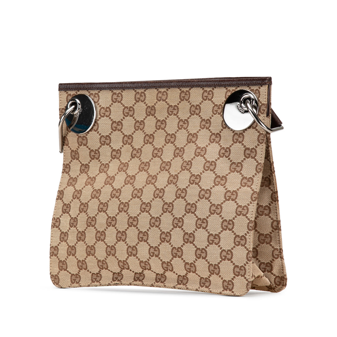 Gucci GG Toile Eclipse Sac porté croisé Marron