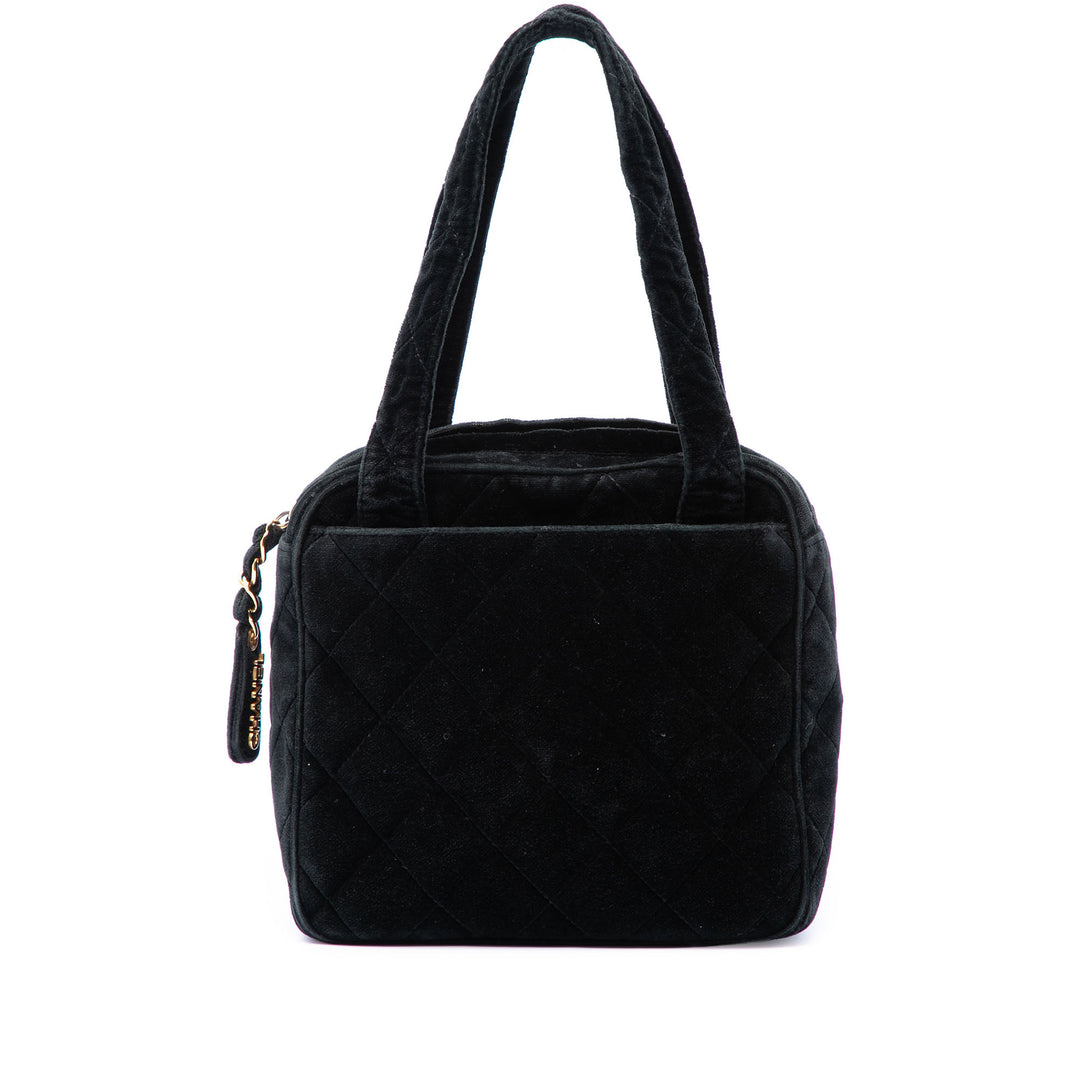 Chanel CC Matelassé Sac Velours