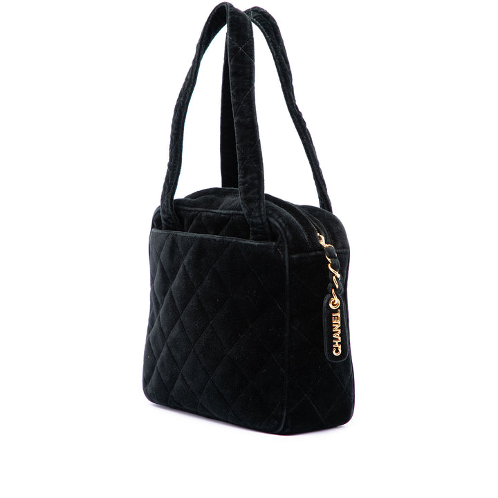 Chanel CC Matelassé Sac Velours