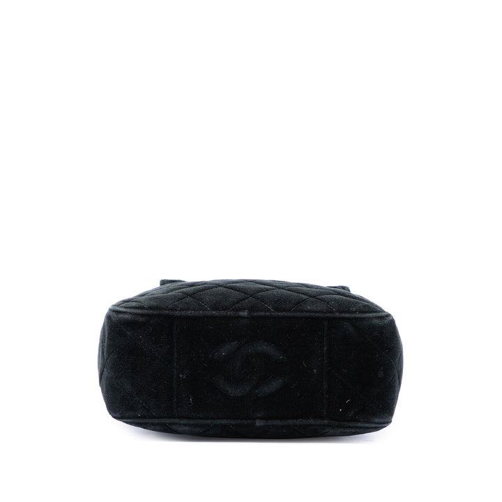 Chanel CC Matelassé Sac Velours