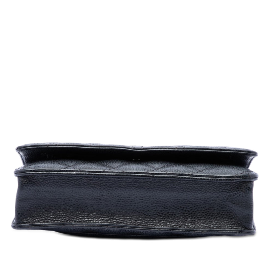 Chanel CC Matelassé Caviar Wallet on Chain
