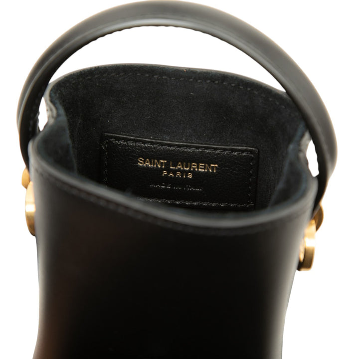 Saint Laurent Sac seau brillant Le 37 Micro Cuir de veau Noir – vue 5 – GABY PARIS