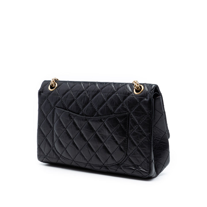 Chanel Matelassé vieilli Cuir de veau Reissue 2.55 Double rabat 226