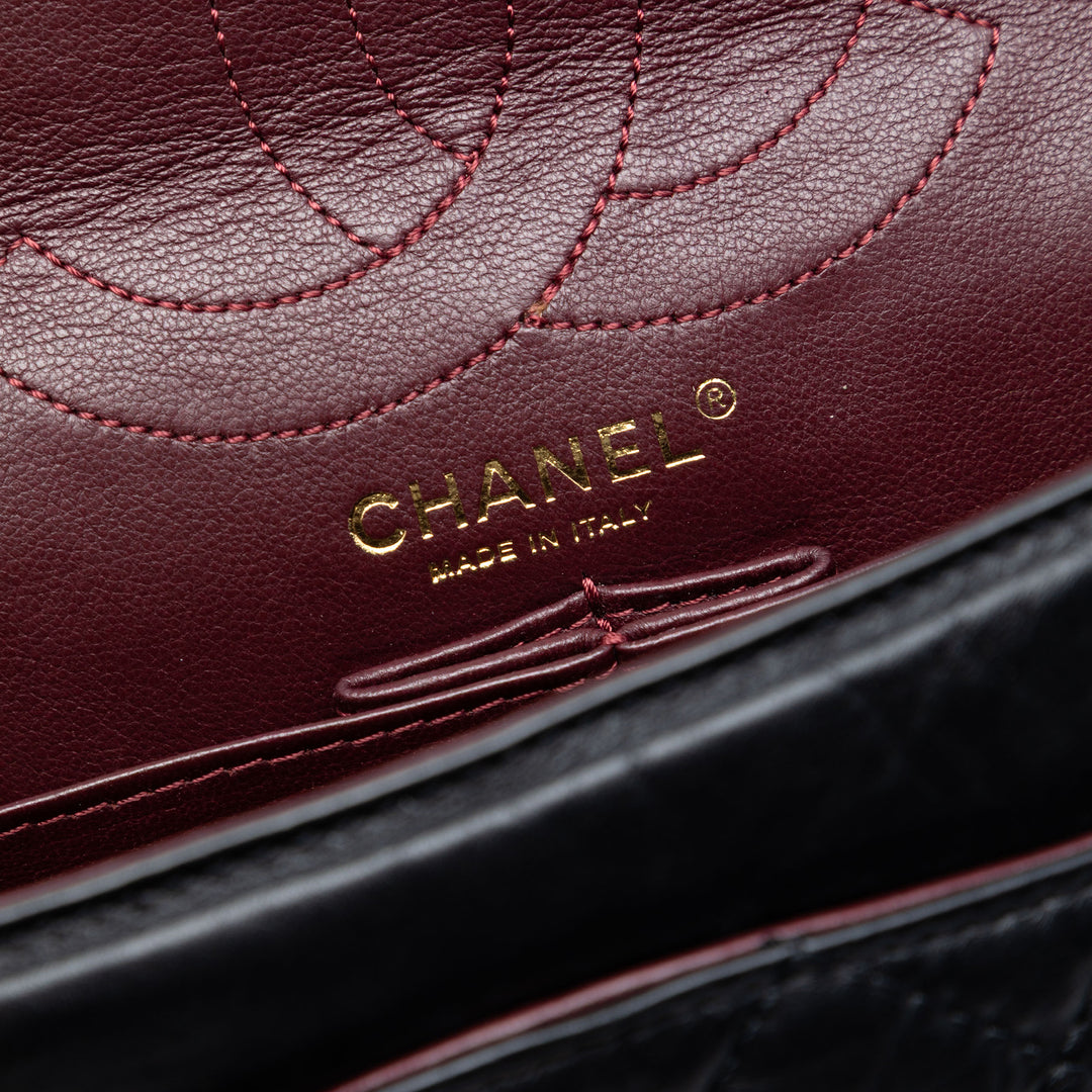 Chanel Matelassé vieilli Cuir de veau Reissue 2.55 Double rabat 226