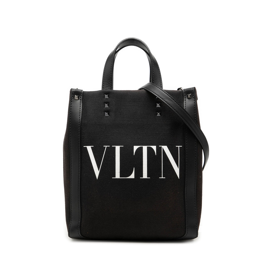 Valentino Rockstud VLTN Cabas Mini Toile