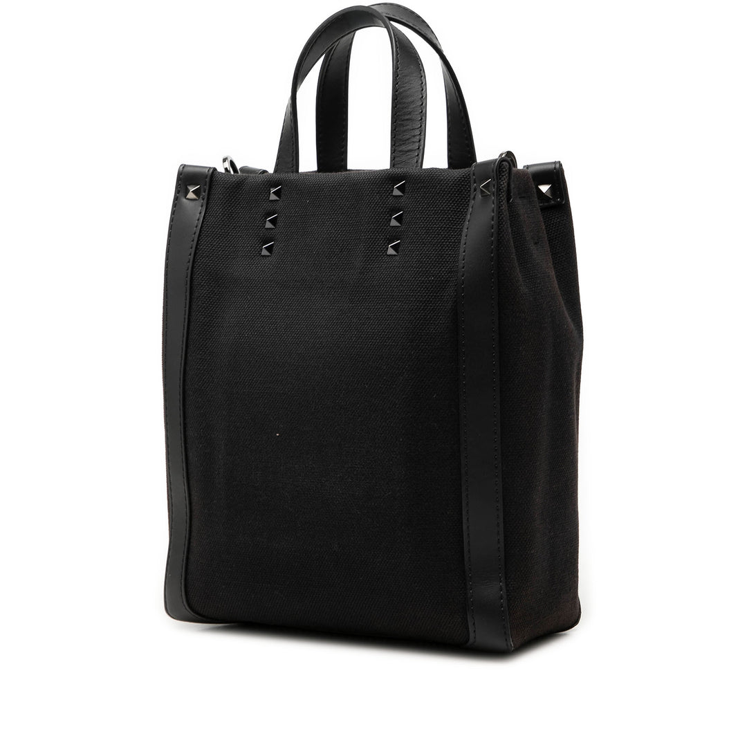 Valentino Rockstud VLTN Cabas Mini Toile