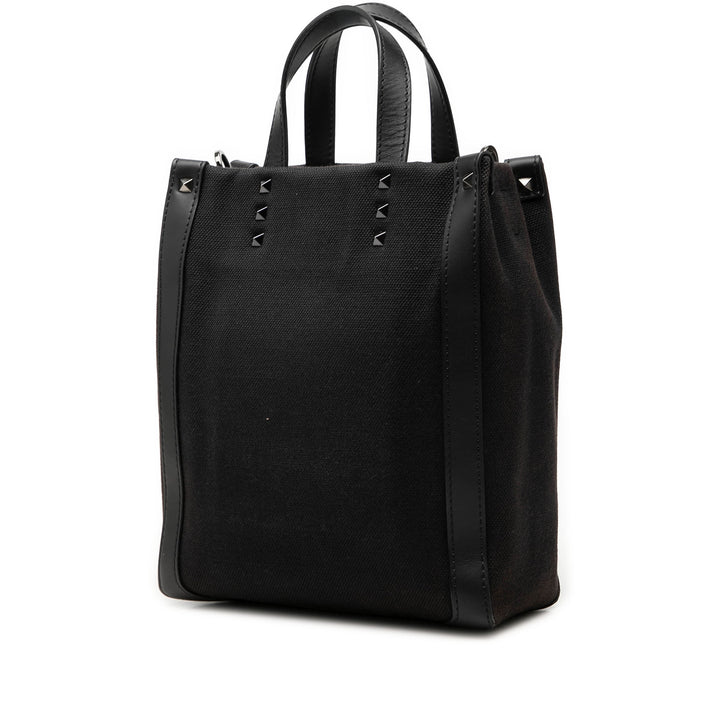 Valentino Rockstud VLTN Cabas Mini Toile