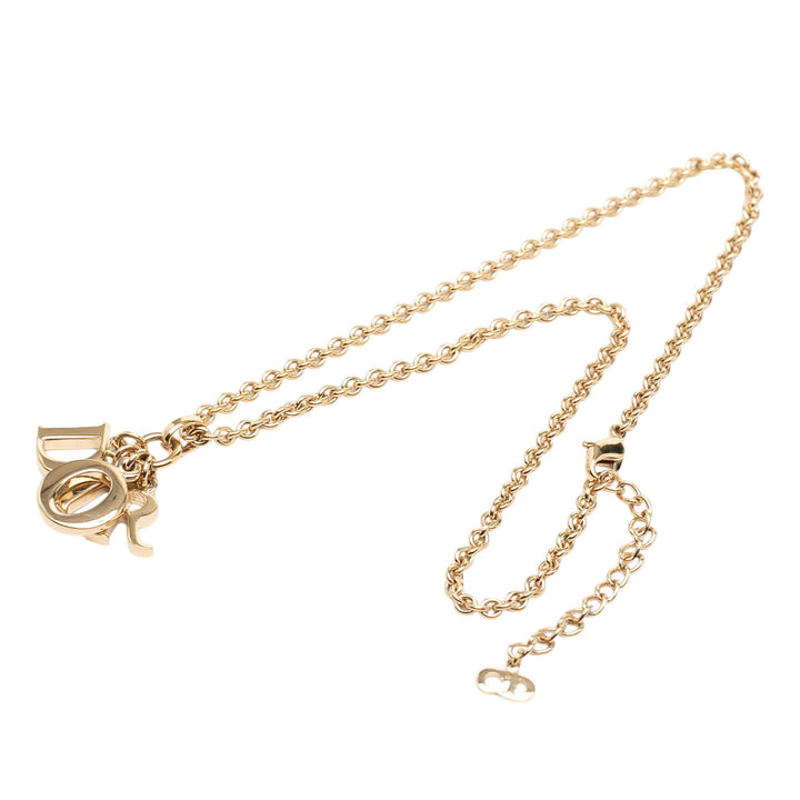 Dior plaqué Dior Logo Pendant Collier