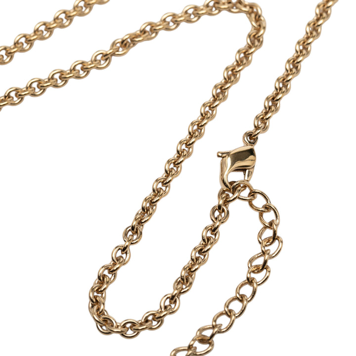Dior plaqué Dior Logo Pendant Collier